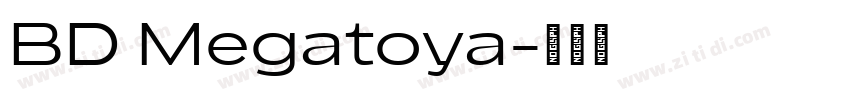 BD Megatoya字体转换
